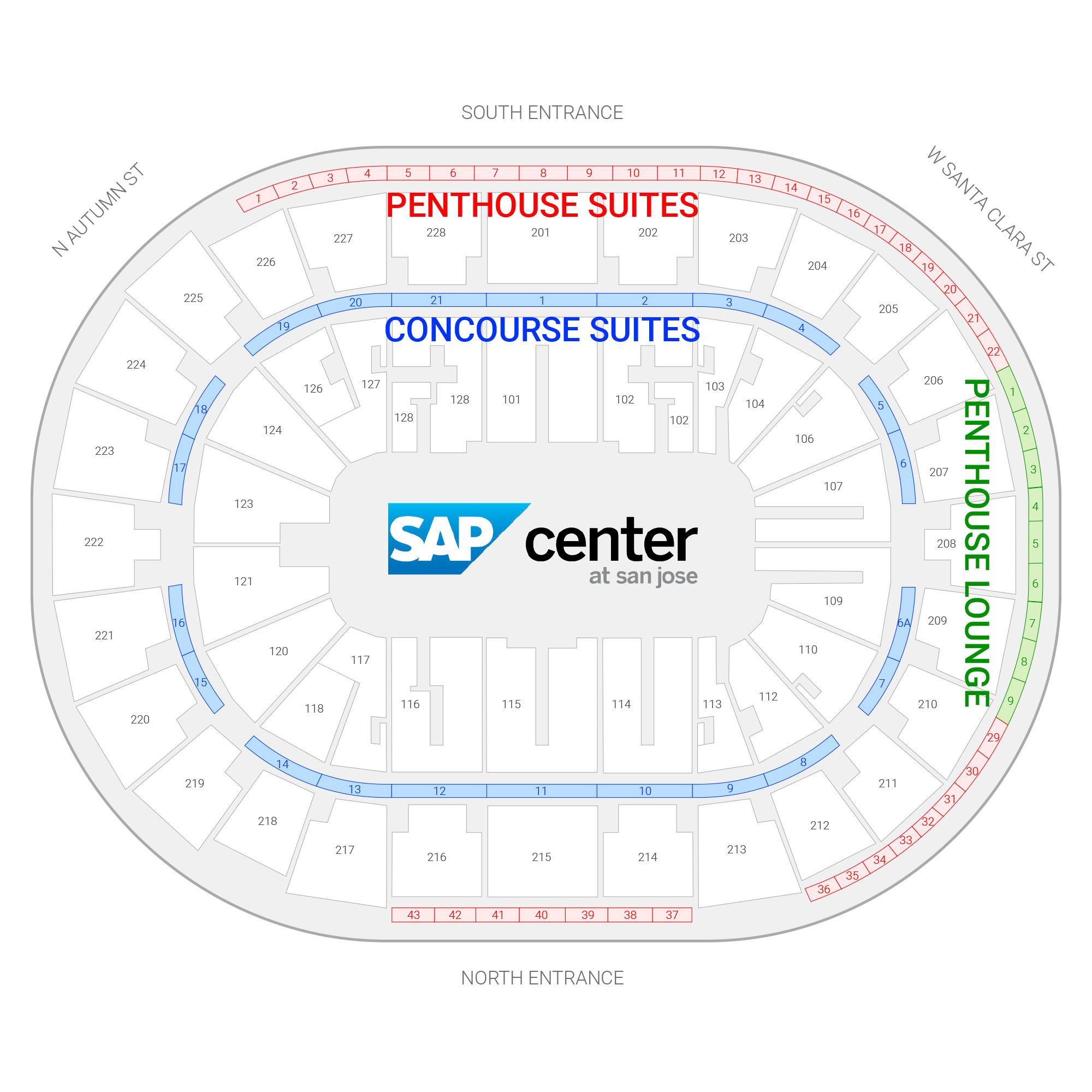 Reserve Now SAP Center Suites